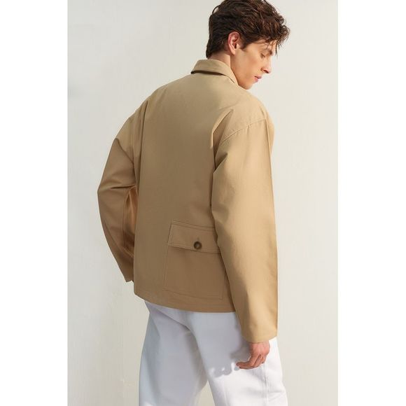 NWT Trendyol Men Regular fit Shirt collar Woven Jacket - Picture 8 of 13